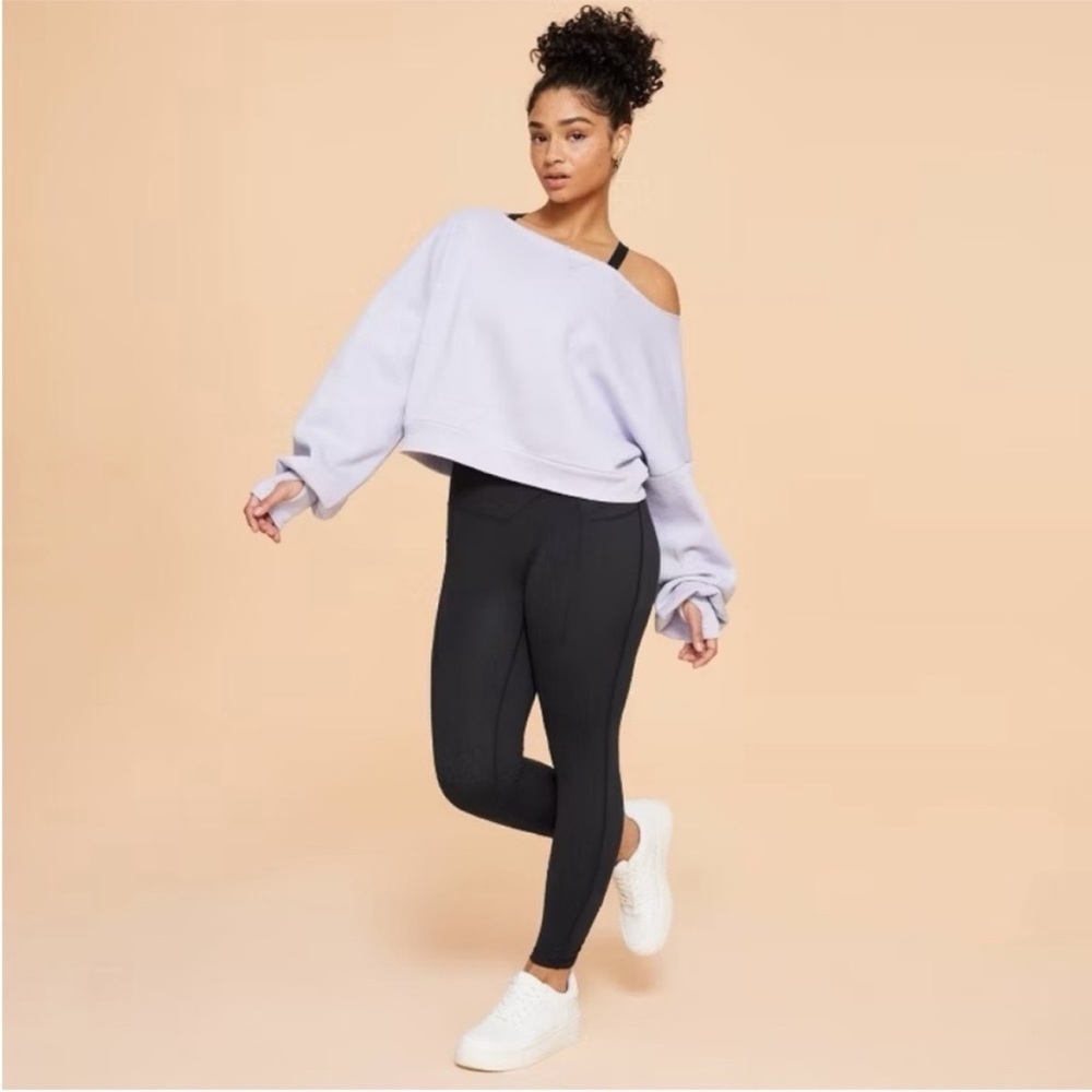 Blogilates Dance Studio Sweatshirt Evening Haze Size 1X NWT - Picture 4 of 10